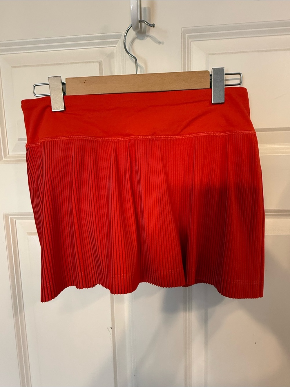 lululemon athletica Red Pleated Mini Skirt